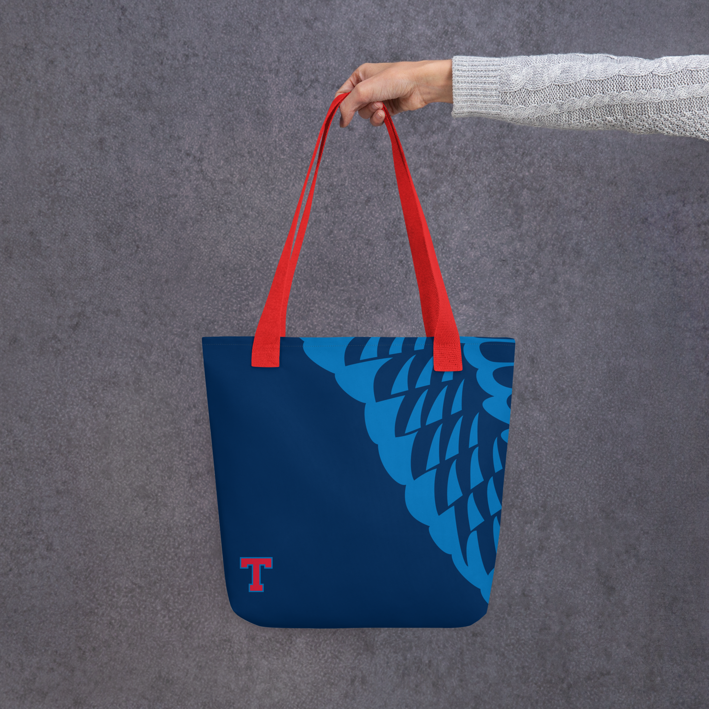 Hawk Navy Tote Bag
