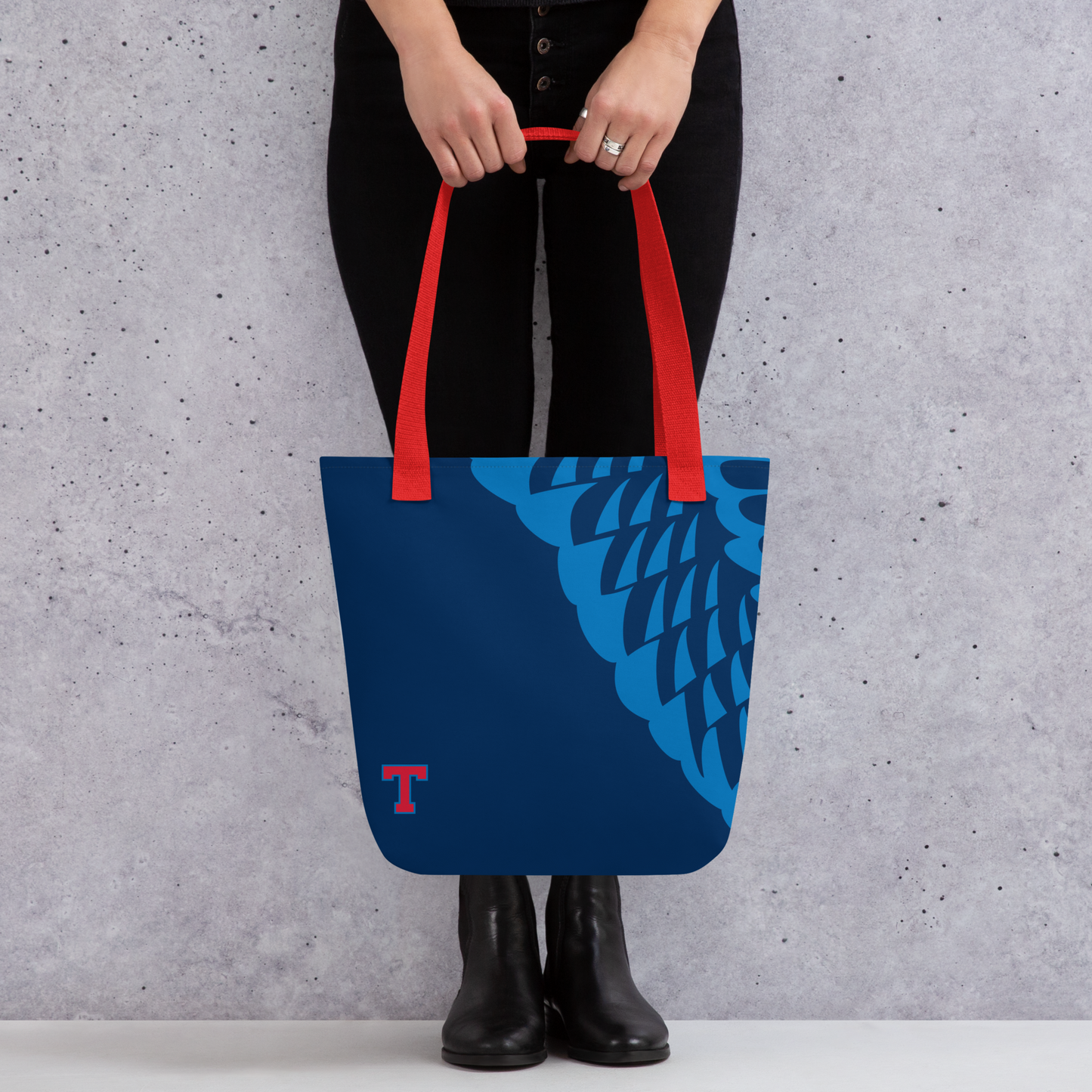 Hawk Navy Tote Bag