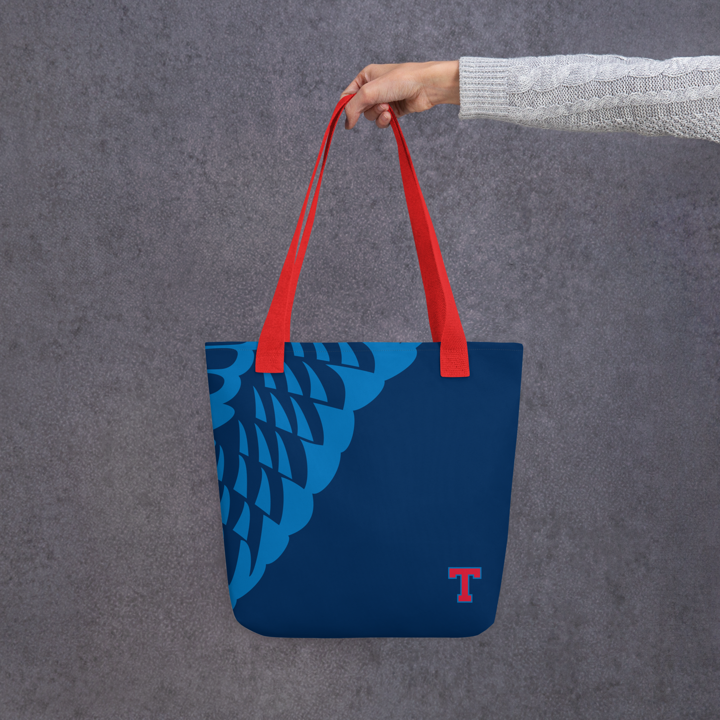 Hawk Navy Tote Bag