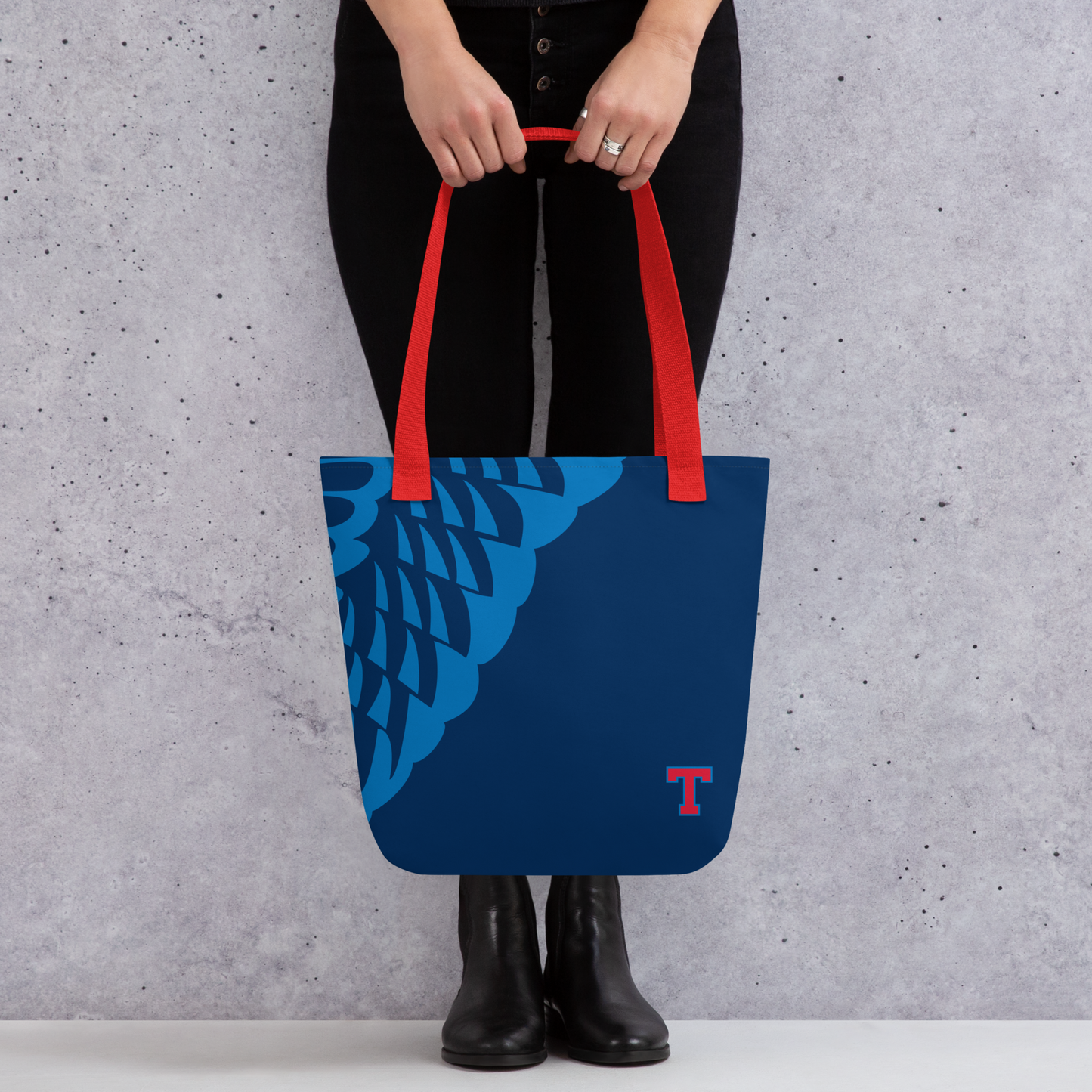 Hawk Navy Tote Bag