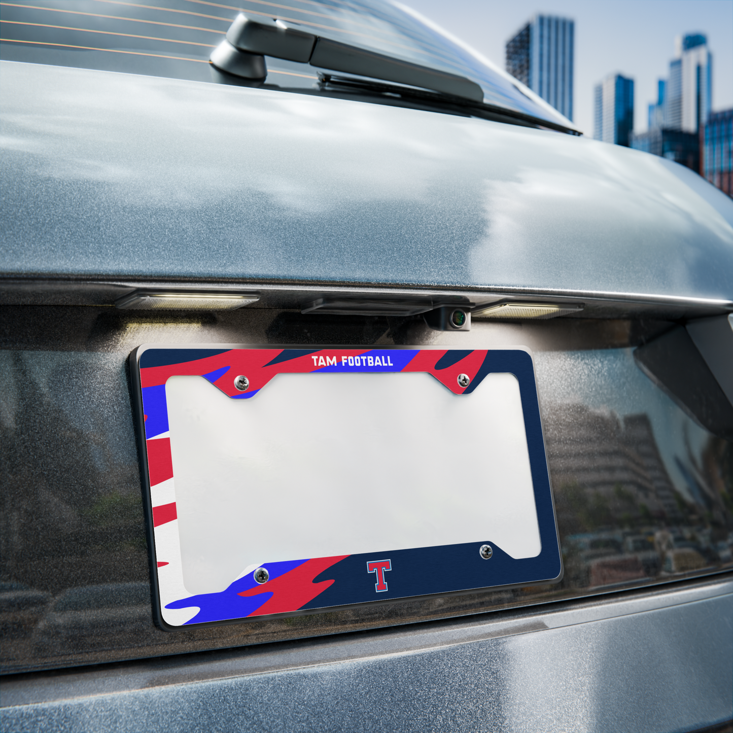 Tam Wing Metal License Plate Frame