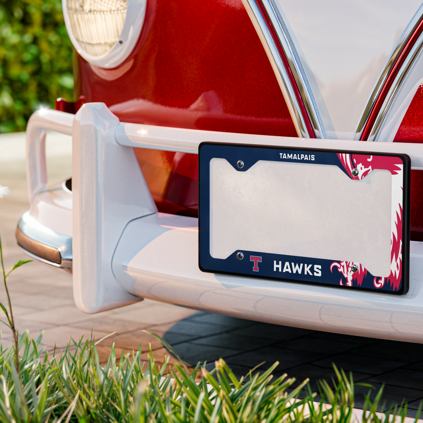 Tam Hawks Metal License Plate Frame