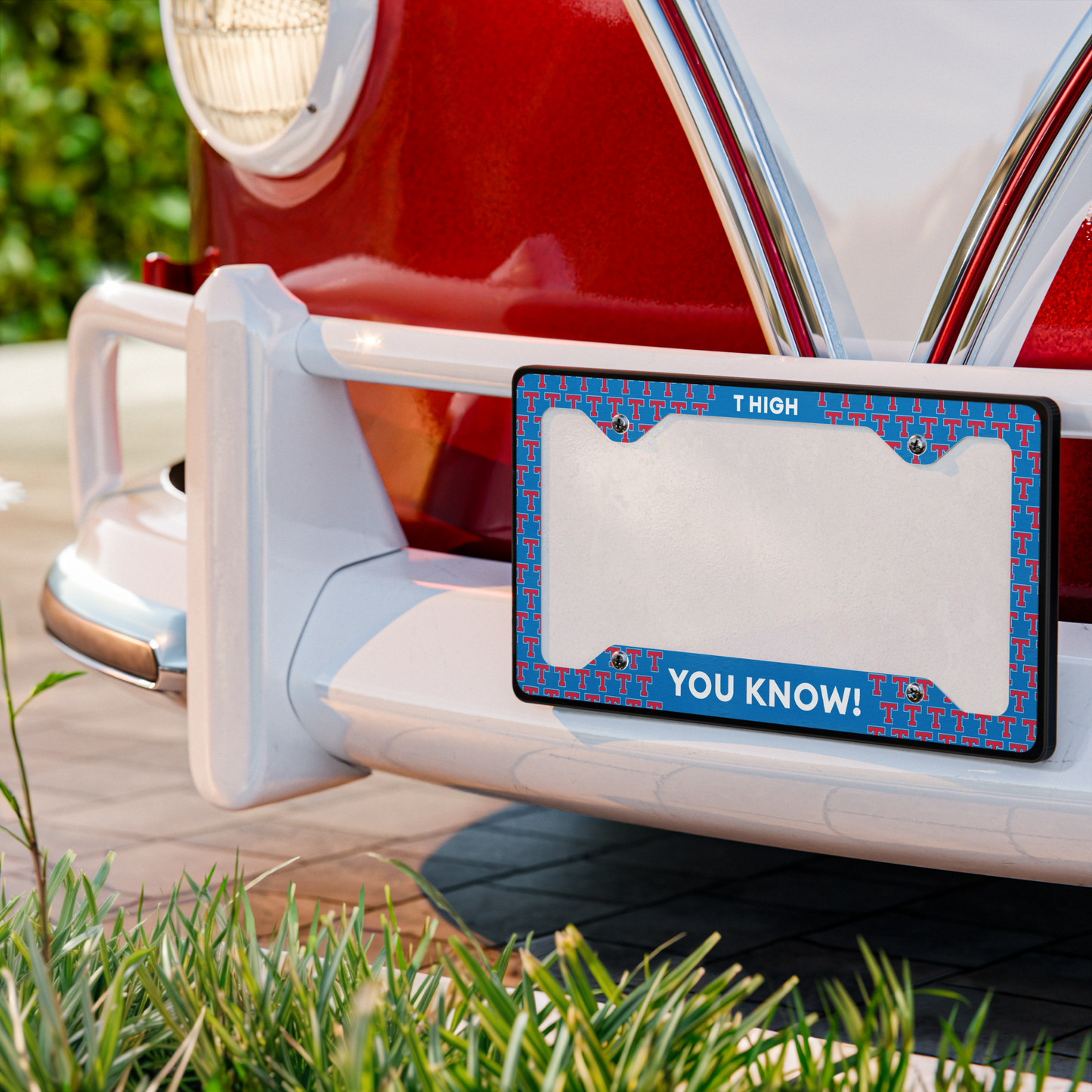 You Know Metal License Plate Frame